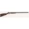 C.S. Shattuck Single Barrel Tip Down Hammer Shotgun