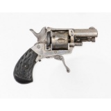 Cased Belgian Folding Trigger Revolver