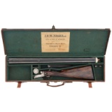 ** Cased English J & W Tolley Buck and Ball Rifle