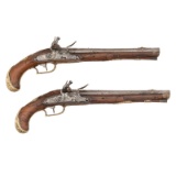 Pair of 18th Century Austrian Flintlock Pistols