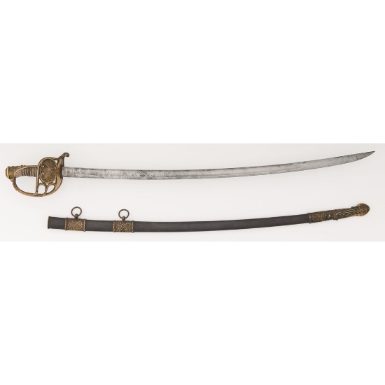 Non-Regulation Model 1850-Style Staff and Field Infantry Officer's Sword