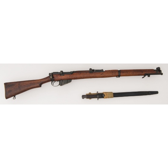 ** Lithgow British Enfield Mk. III Rifle with Bayonet and Austrian Police Markings