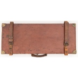 Leather Trunk Style Case for a Pair of Evans Shotguns