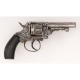 ** Engraved Belgian Cartridge Revolver