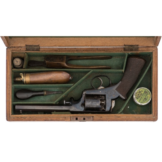 Cased R. Adams London Import Revolver