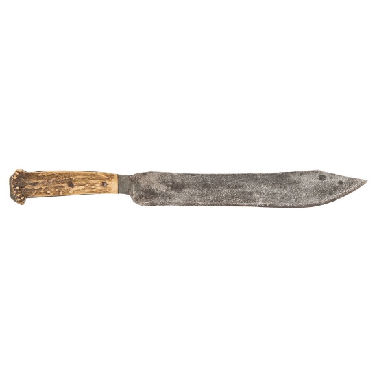 Stag Handled Hand Forged Bowie Knife