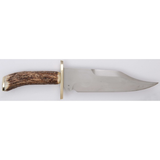 Custom Kessnick Bowie Knife with Stag Grip