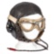 J.B. Menihan Corporation US Army Air Force Type A-11 Helmet with Modified B-7 Goggles