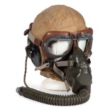 WWII USAAF AN-H-15 Helmet with A-10A Oxygen Mask