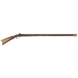 Full-stock Percussion Kentucky Rifle by J. Honaker