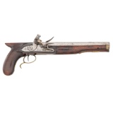 J Henry Single-Shot Flintlock Martial Pistol