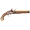 Good American Brass-Barreled Flintlock Pistol by Halbach & Sons, Ca. 1820