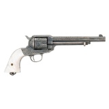 An Attractive Full Silver-Plated and Engraved Remington Model Model 1890 Revolver