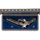 Cased Engraved Pinfire Revolver