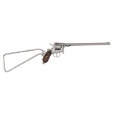 Rare & Unusual Belgian Pinfire Pistol-Carbine with Detachable Barrel & Stock by A. Fagnus, Ca. 1883