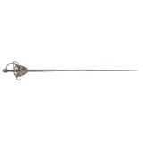 A Good 17th Century Italian Seven Ring Rapier