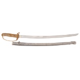 Japanese Samurai Sword (Katana) with Horimono in Elaborate Kyo-Gunto Mounts