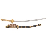 An Elegant Koto Japanese Samurai Sword (Tachi) in Efu-no-Tachi Mounts