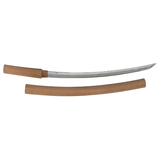 Shinto Japanese Samurai Sword (Wakizashi) in Shirasaya