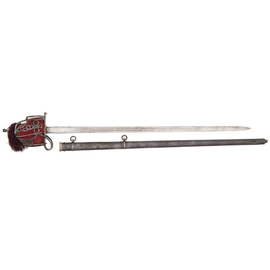 Highland Officer's Broadsword Attributed to Sir John Millais with Documents and Books by Millais
