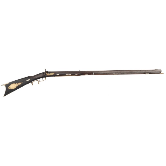 Half Stock Percussion Rifle by C. Flowers