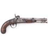 U.S. Model 1836 Waters Pistol Converted To Percussion