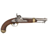 H. Aston Contract U.S. Model 1842 Percussion Pistol