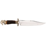 Contemporary Wostenholme Bowie Knife with Horse Head