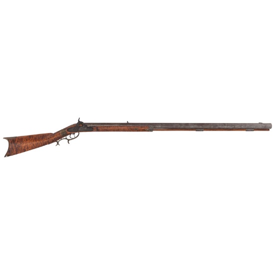 Halfstock Percussion Long Rifle by African-American Gunsmith Meshach "Mose" Moxley