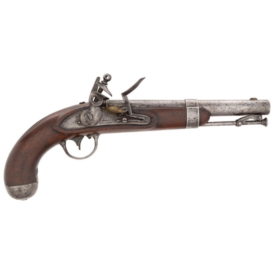 US Model 1836 Flintlock Pistol by Waters