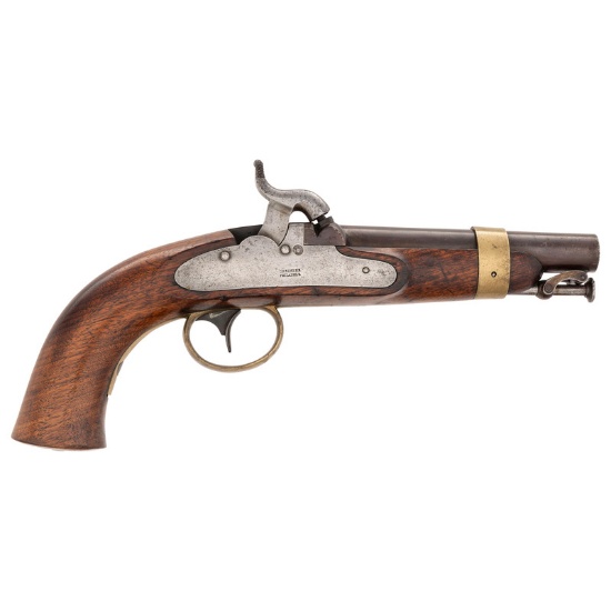 Fine US Navy Model 1842 Box Lock Pistol by Deringer