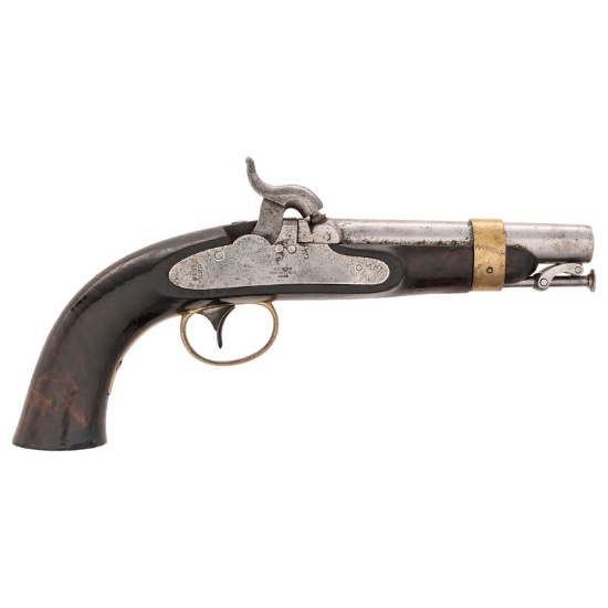US Navy Model 1842 Box Lock Pistol by Ames