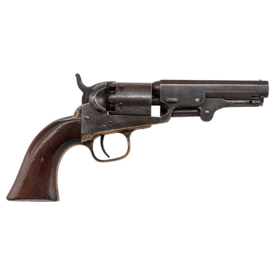 Colt Model 1849 Pocket Revolver Inscribed To Andrew Morse Jr - 3rd Mass & 1st LA Cav. Wounded Twice