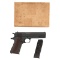**Mid-1943 Production Remington Rand Model 1911A1 Pistol in Pasteboard Shipping Box with 2 Magazines