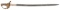 Klingenthal Combination French Hilt Non-Reg Officer's Sword Lt. George W. Kenney-KIA White Oak Swamp