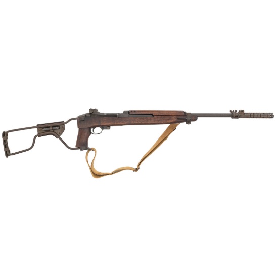 **Inland U.S. M1A1 Paratrooper Carbine with M8 Grenade Launcher and Updated Rear Sight