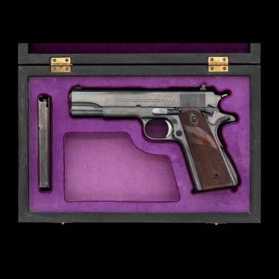 **First Year Production Pre-War Colt Super 38 Pistol in French Fit Case
