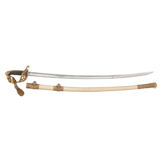 Tiffany Non-Reg British Pattern 1822/54 Sword to Capt. Theodore Hamilton, Richmond Guard-WIA