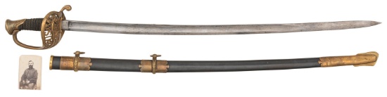 U.S. M1850 Staff & Field Officer's Sword of Maj. Joseph Colburn WIA at 2nd Bull Run and Petersburg