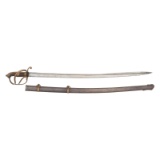PDL British 1821 Pattern Sword Inscribed to Capt. Frank Chamberlain - WIA at Gettysburg