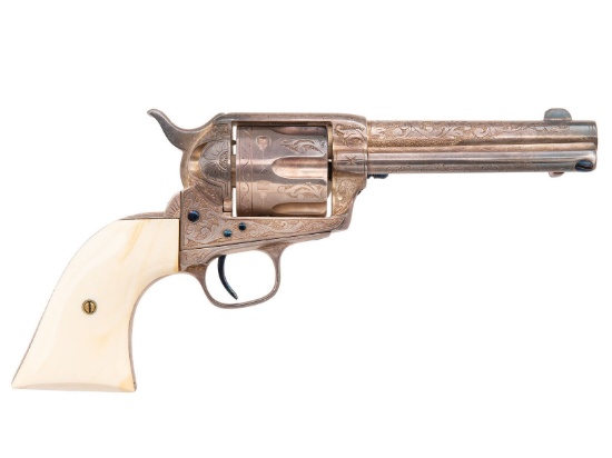 Restored & Engraved 1883 Production Colt Single Action Army Revolver in .44-40