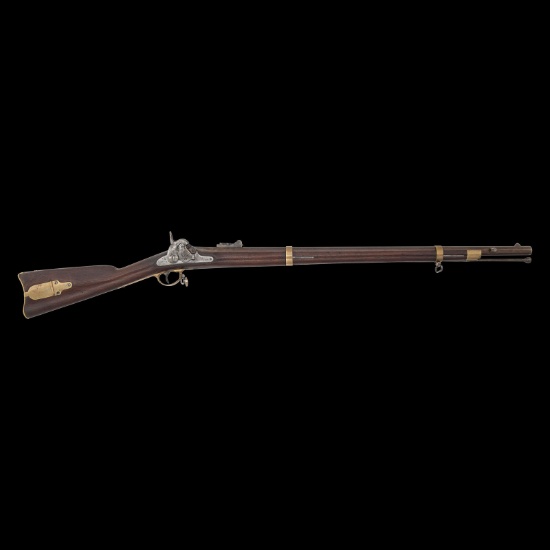 Fine & Scarce Brass Mounted US Model 1855 Type I Harpers Ferry Rifle