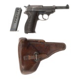 **ac41 Code Walther P38 Pistol with Scarce Radom lyo Code Holster and One Matching Magazine