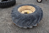 Tire with wheel, Size 18.4-26