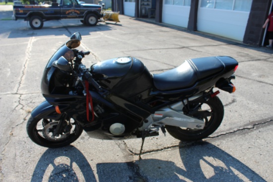 1993 Black Honda Motorcycle