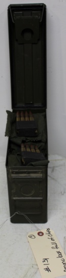 Ammo box full of 30 cal ball M2 8RD clips