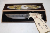 Eagle knife in wood case