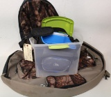 Camo seat with tote