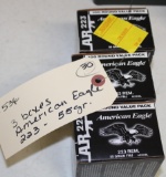 3 boxes of American Eagle 223 55 gr