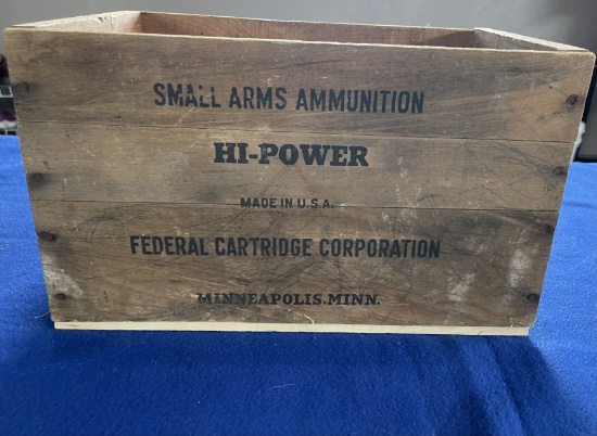 Federal Cartridge Corp. Wooden Box